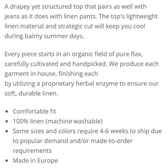 Yuvita Linens Three-Quarter Sleeve Top - Picture 6 of 7